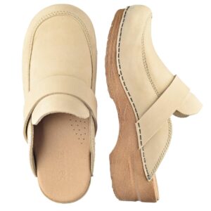 Sanita Original Knaus Træsko Beige