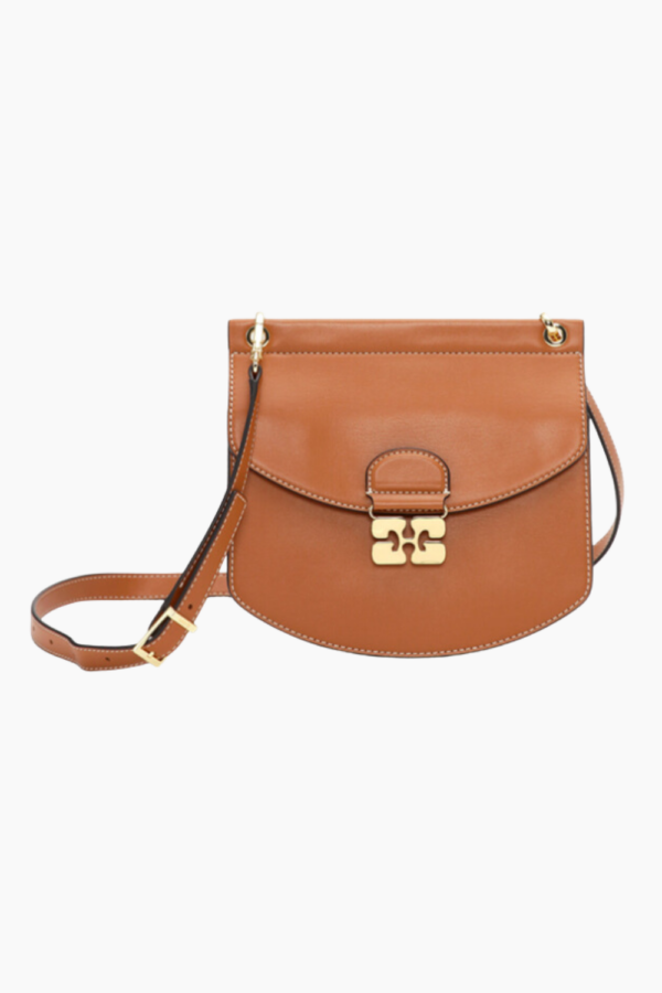 Apo-G Bag Small A6448 - Caramel Café - GANNI - Brun One Size billede