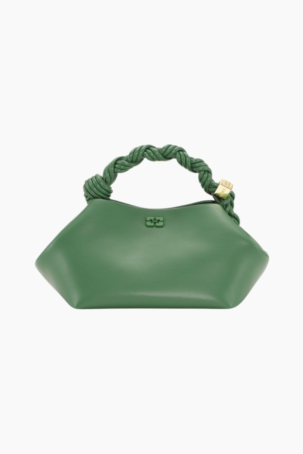 Ganni Bou Bag Small Patent Oleatex A6496 - Juniper - GANNI - Grøn One Size billede