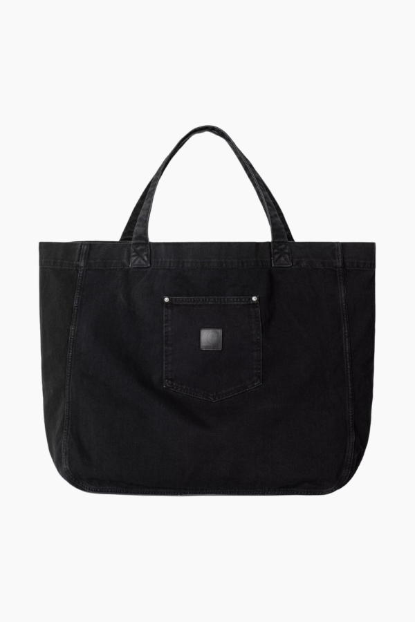 Rivet Tote Bag - Black Stone Washed - Carhartt WIP - Sort One Size billede
