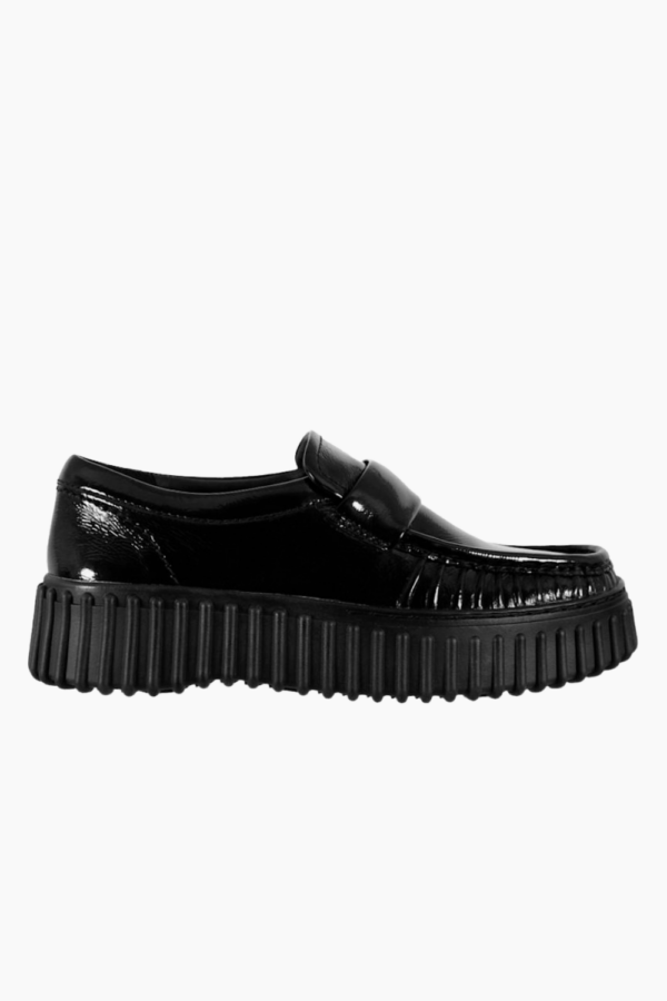 Torhill Mocc D - Black Pat - Clarks - Sort 42 billede