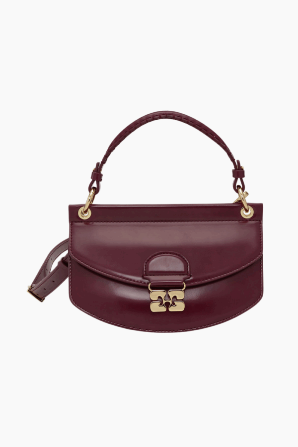 Apo-G Bag Mini Top Handle Box A6908 - Tawny Port - GANNI - Bordeaux One Size billede