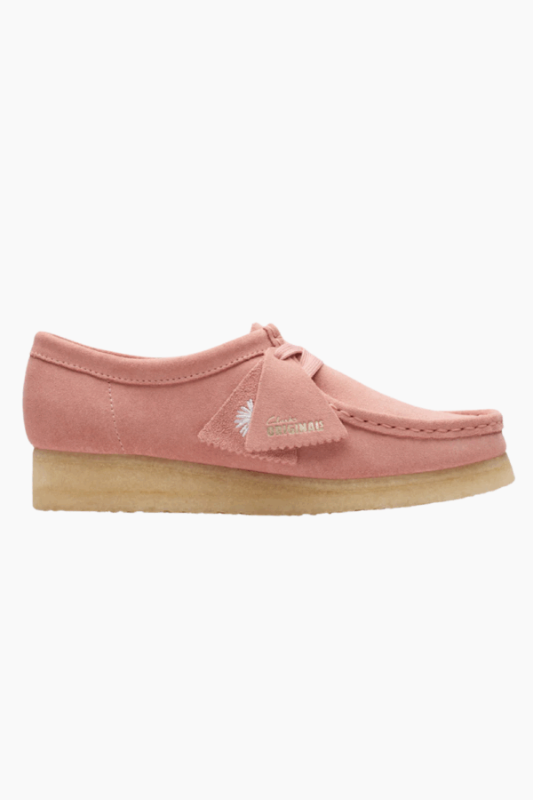 Wallabee. D - Blush Pink Suede - Clarks - Lyserød 42 billede