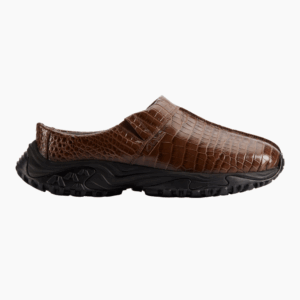 CUR Clog 1 D - Brown Croc Lea - Clarks - Brun 38 billede