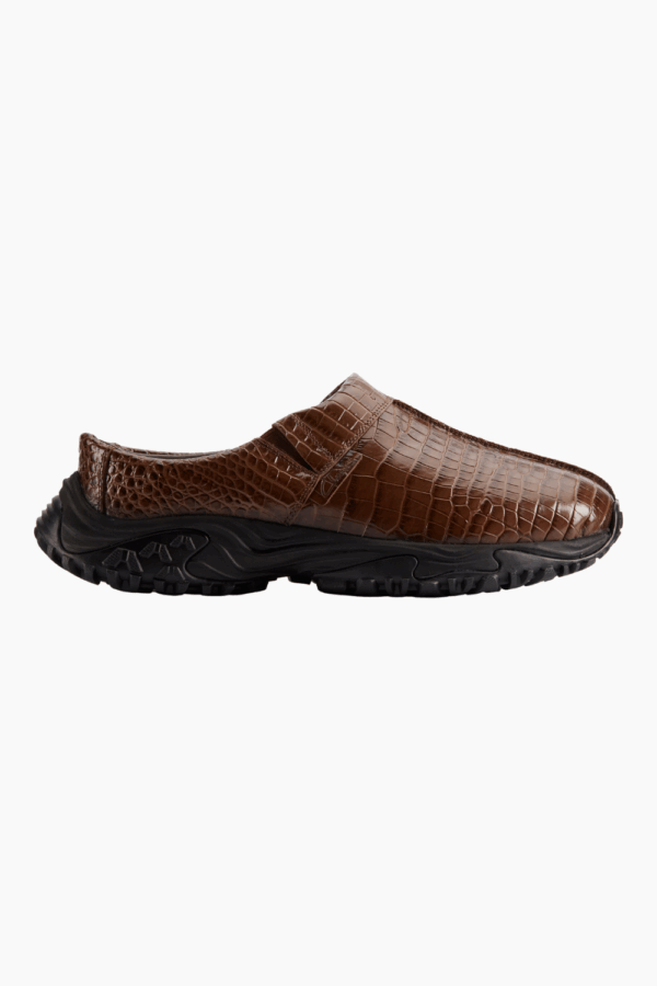 CUR Clog 1 D - Brown Croc Lea - Clarks - Brun 38 billede
