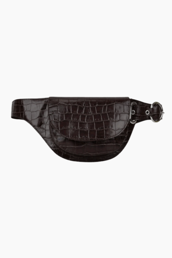 Eliza Belt - Brown Croco - Silfen Studio - Brun One Size billede