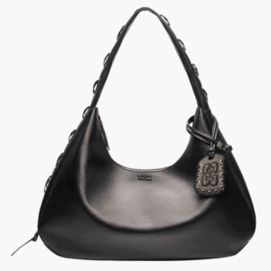 Ganni Bou Bag Hobo XXL A6639 - Black - GANNI - Sort One Size billede