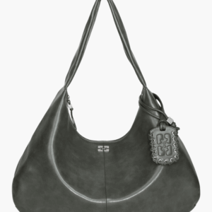 Ganni Bou Bag Hobo XXL A6802 - Steal Grey - GANNI - Grå One Size billede
