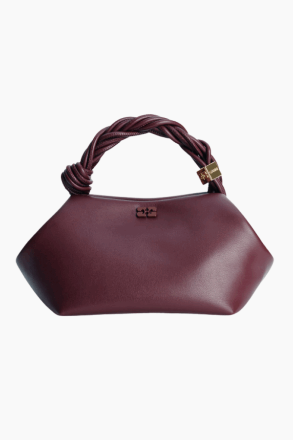 Ganni Bou Bag Small A5313 - Burgundy - GANNI - Bordeaux One Size billede
