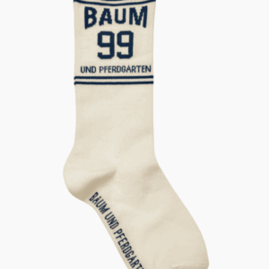 Ling Socks - Egret Navy Baum - Baum und Pferdgarten - Creme M/L billede