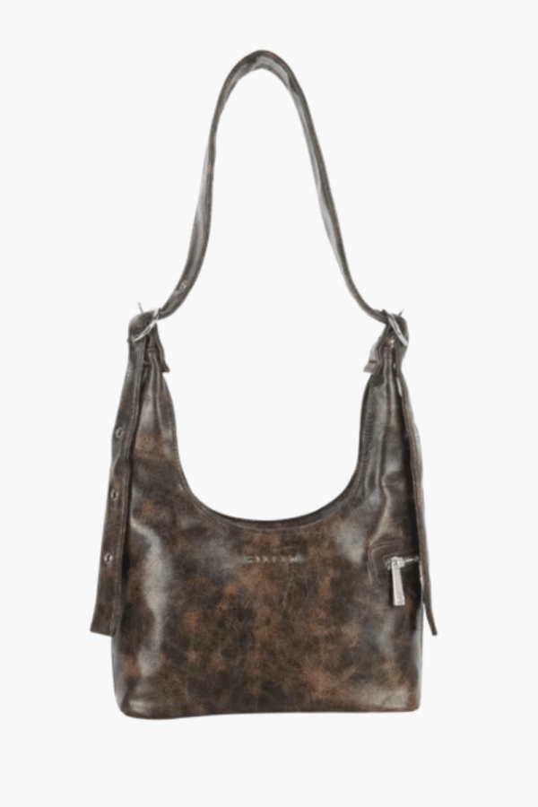 Lotta Shoulder Bag - Brown Cracked - Silfen Studio - Brun One Size billede