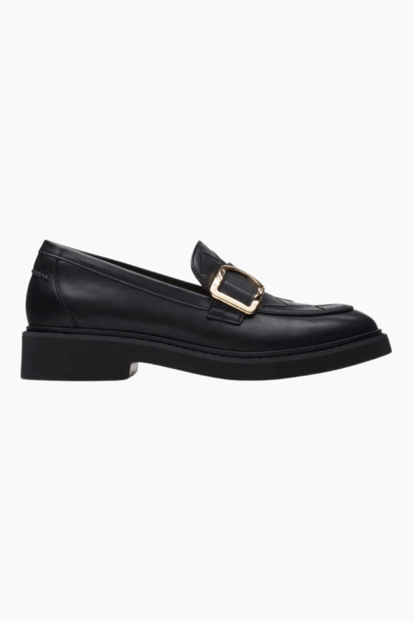 Splend Penny D - Black Leather - Clarks - Sort 42 billede