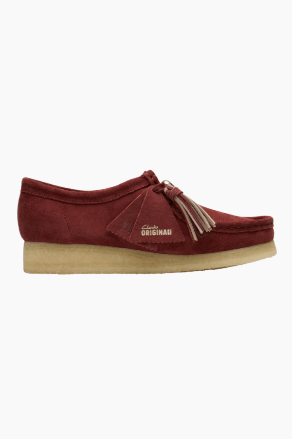 Wallabee. D - Deep Red Sde - Clarks - Rød 42 billede