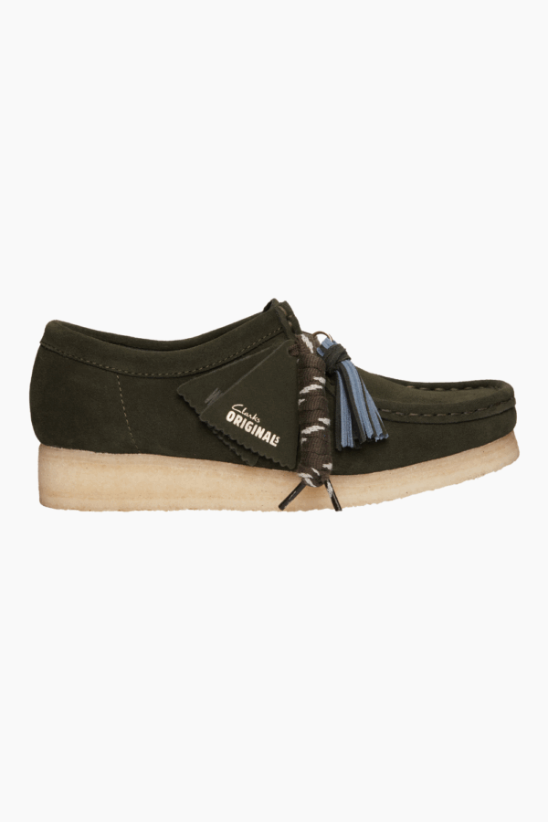 Wallabee. D - Forest Green Sde - Clarks - Grøn 42 billede