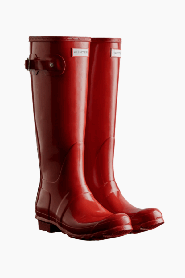 Womens Original Tall Gloss Boot - Military Red - Hunter - Rød 42 billede