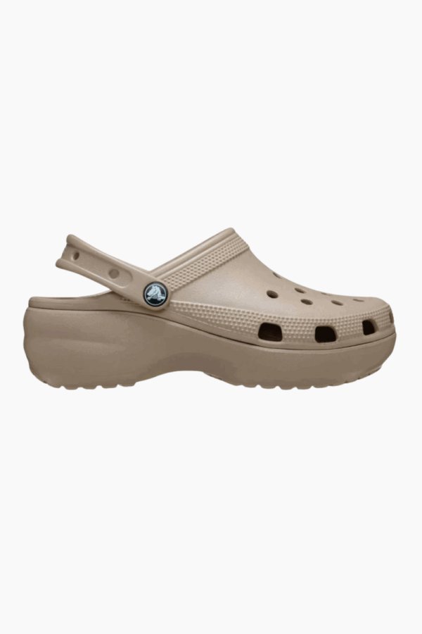 Classic Platform Clog - Taupe - Crocs - Beige 41/42 billede