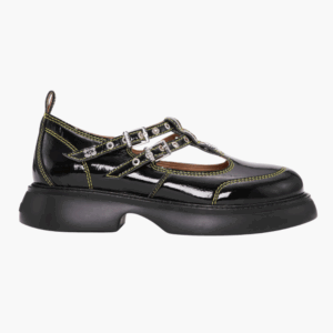 Everyday Butterfly Mary Jane Naplack S2928 - Black/Yellow - GANNI - Sort 41 billede