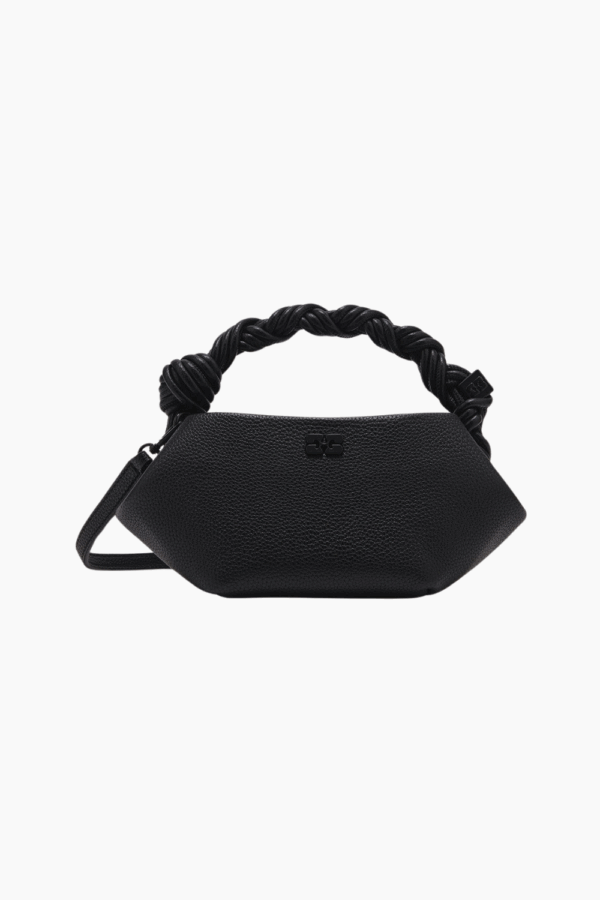 Ganni Bou Bag Mini Grained A6961 - Black - GANNI - Sort One Size billede
