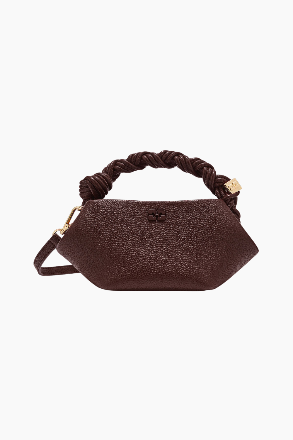 Ganni Bou Bag Mini Grained A7275 - Chicory Coffee - GANNI - Brun One Size billede