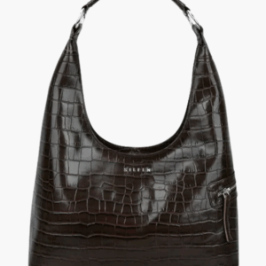 Lola Shoulder Bag - Brown Croco - Silfen Studio - Brun One Size billede