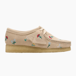 Wallabee. D - Taupe Embroidery - Clarks - Creme 41 billede