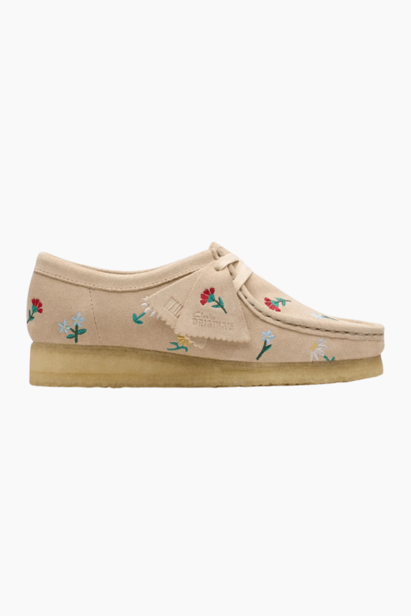 Wallabee. D - Taupe Embroidery - Clarks - Creme 41 billede