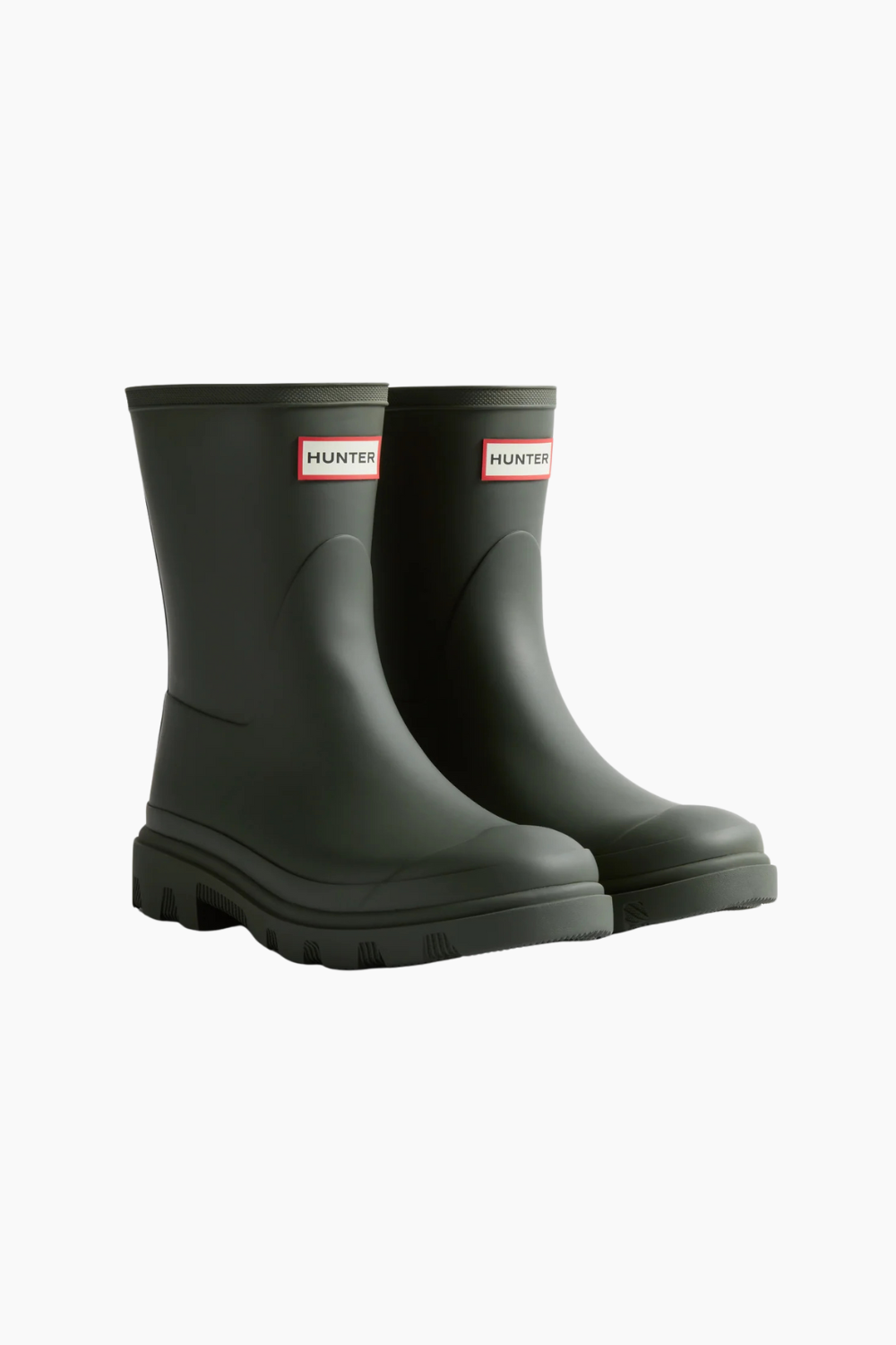 Unisex Downpour Short Boot - Dark Olive - Hunter - Army 37 billede