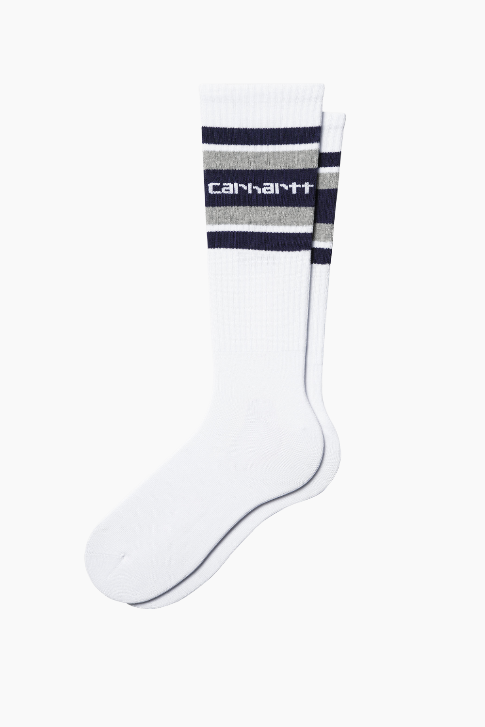 Connors Socks - White/Aura/Grey Heather - Carhartt WIP - Hvid One Size billede
