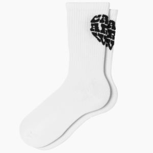 Heartbreaker Socks - White/Black - Carhartt WIP - Hvid 35-40 billede