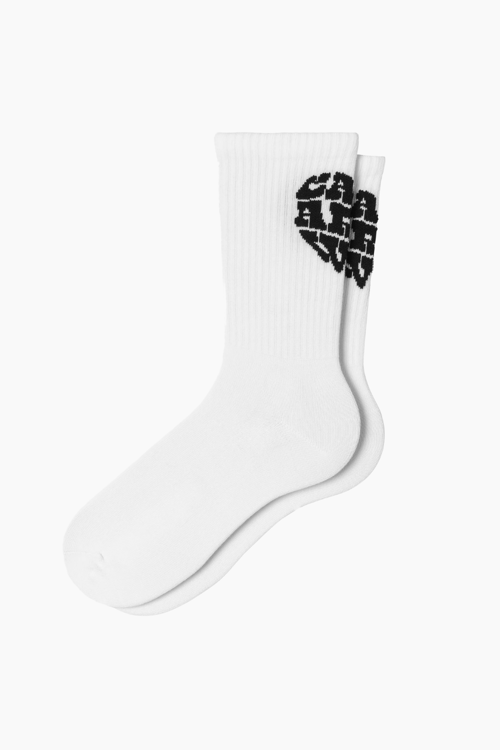 Heartbreaker Socks - White/Black - Carhartt WIP - Hvid 35-40 billede