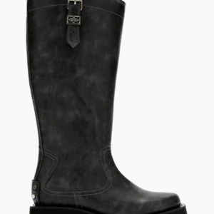 Studs High Boot Vintage S3166 - Ebony - GANNI - Grå 41 billede