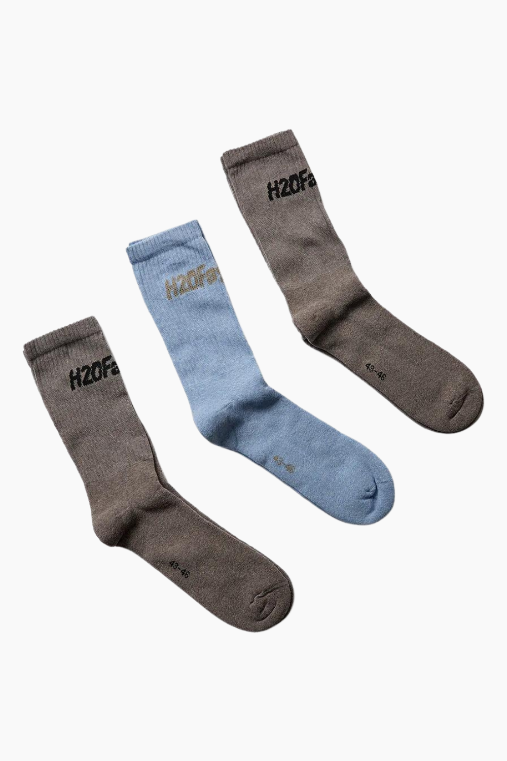 Suck Socks 3 Pack - Brown/Brown/Light Blue - H2O Fagerholt - Brun 40-42 billede