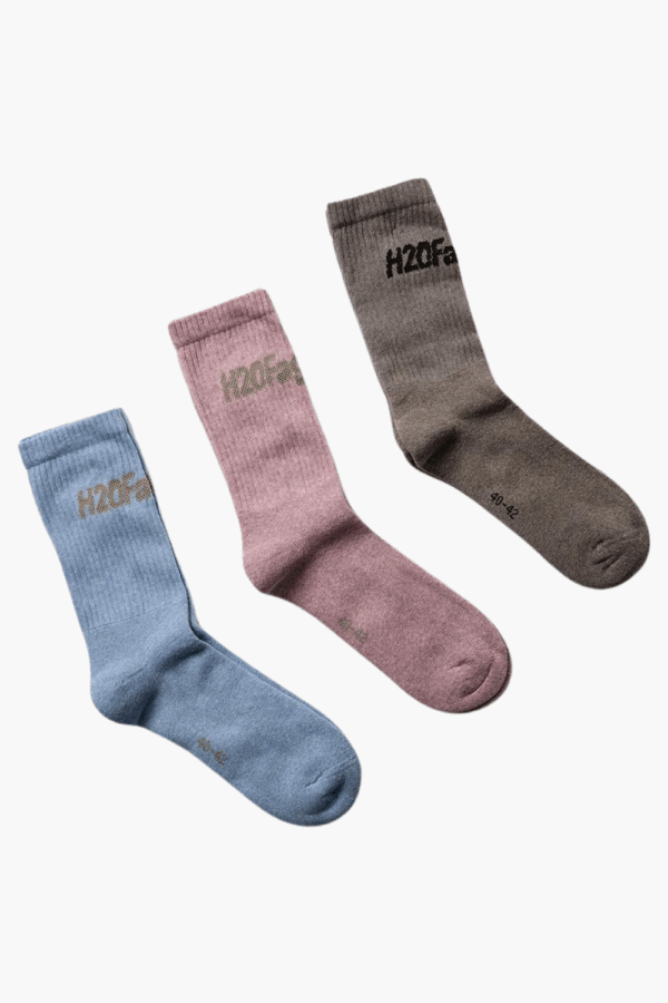Suck Socks 3 Pack - Brown/Light Pink/Light Blue - H2O Fagerholt - Mønstret 40-42 billede