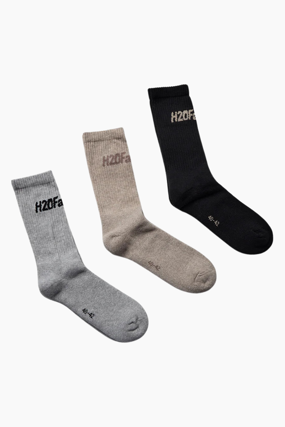 Suck Socks 3-Pack FA900229-4 - Black/Beige/Grey - H2O Fagerholt (CON) - Mønstret 36-39 billede