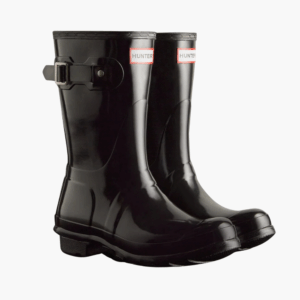Womens Original Short Gloss Boot - Black - Hunter - Sort 40/41 billede