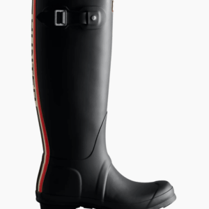 Womens Original Tall Hunter Tri Colour Logo Boot - Black - Hunter - Sort 40/41 billede