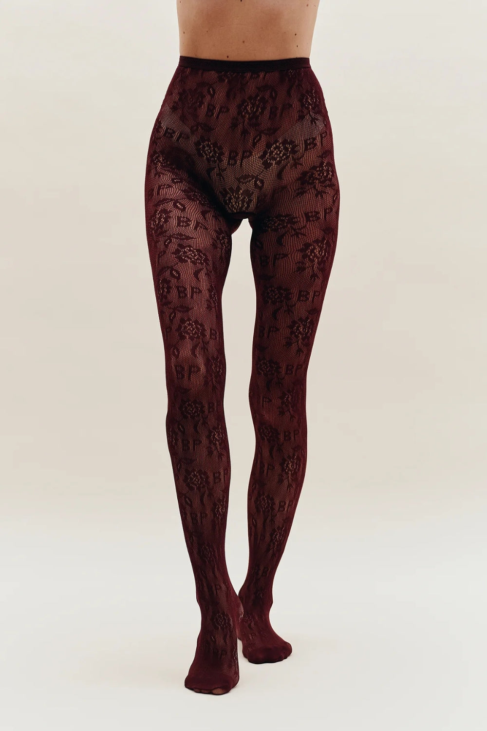 Laci Socks - Bordeaux - Baum und Pferdgarten - Bordeaux L/XL billede